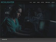 Tablet Screenshot of kicklightermusic.com
